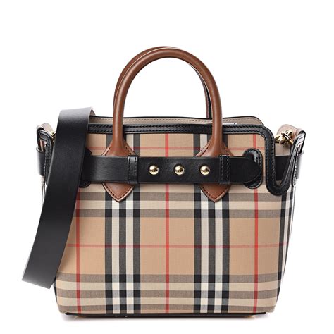 burberry small vintage check triple stud belt bag|BURBERRY Calfskin Vintage Check Triple Stud Small Belt Bag .